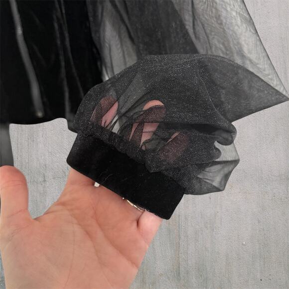 Carmin Black Whimsygoth Sheer Supported Torso M Women Gothic Punk Grunge Style - Picture 5 of 10